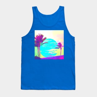 Vaporwave Kona Palms Tank Top